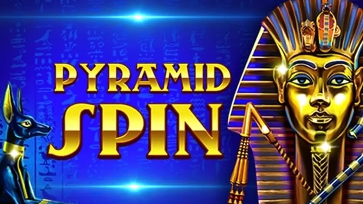 Pyramid Spin slot game interface na may temang Ehipsiyo